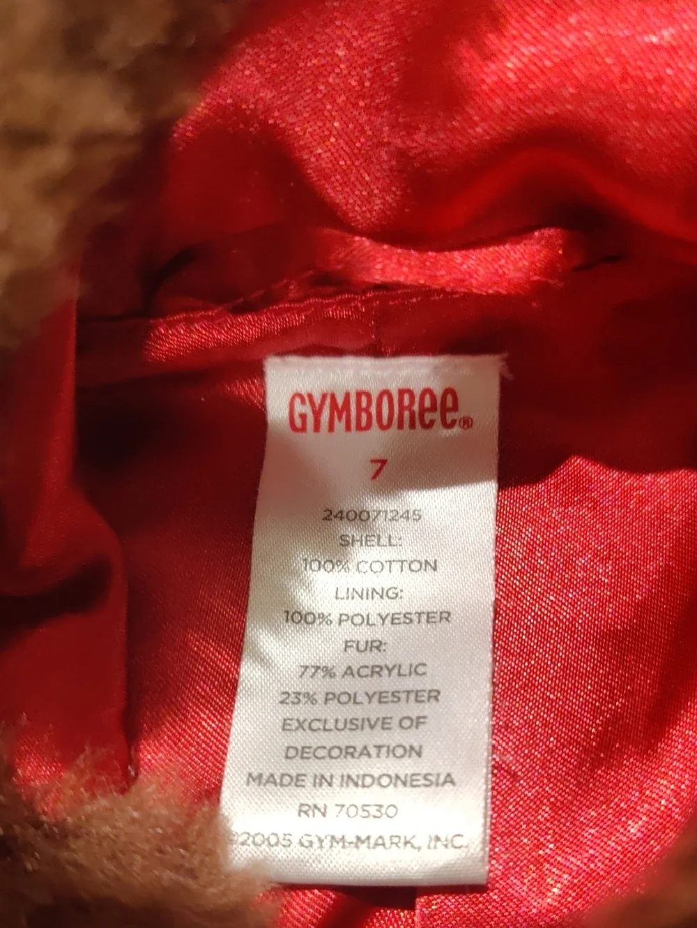 Gymboree Overcoat Girls 7 Pink Hooded Toggle Closure Corduroy Faux Fur Cotton Y2